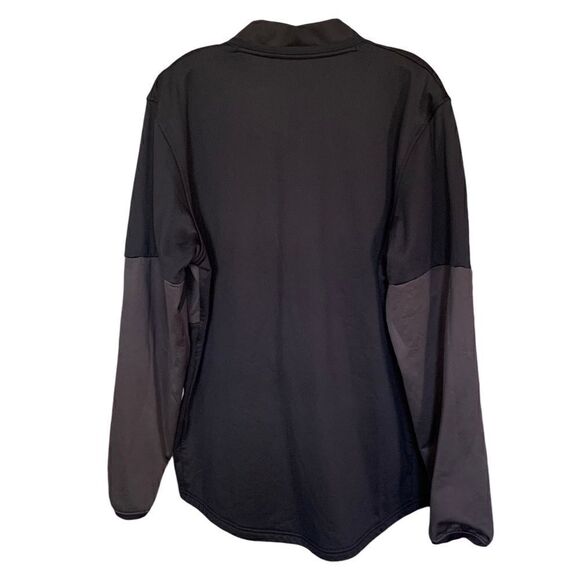 Under Armour Cold Gear Loose Fit 1/2 Zip Pullover Gray Black Sz XL - Picture 2 of 8